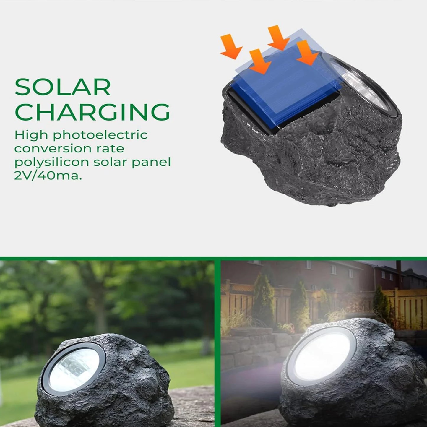Solar LED Rock Light