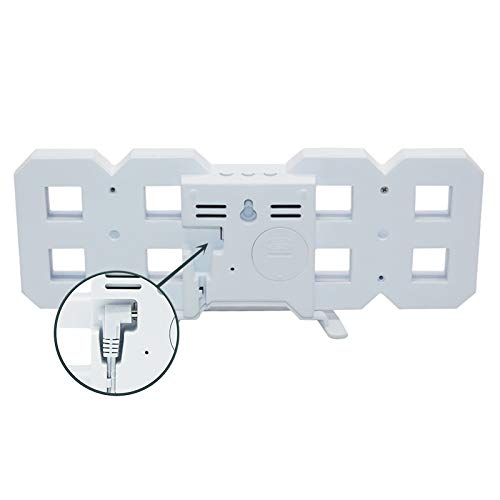 3D LED Clock (White)