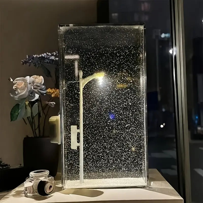 DIY Snow Lamp