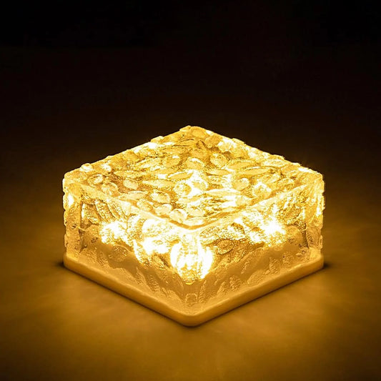 Solar Ice Cube Garden Light