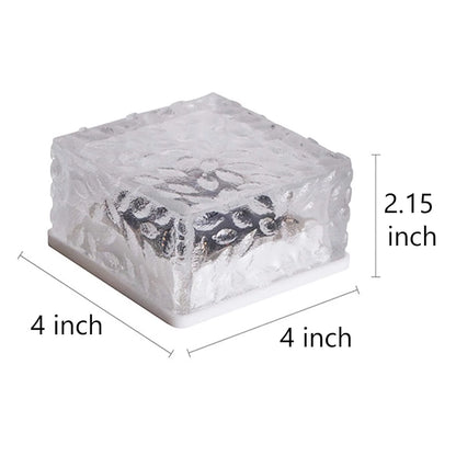 Solar Ice Cube Garden Light