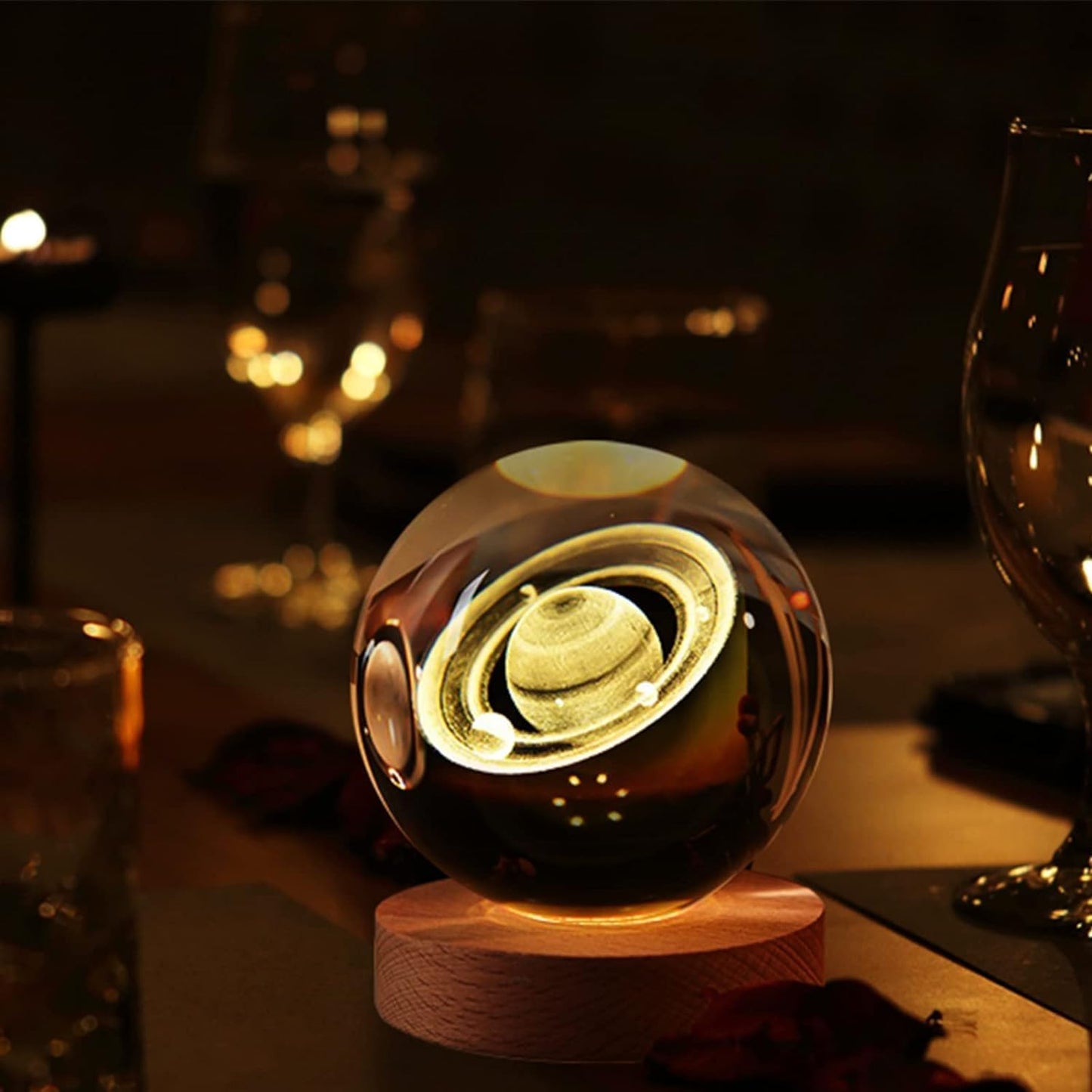 3D Crystal Night Lamp (8 cm)