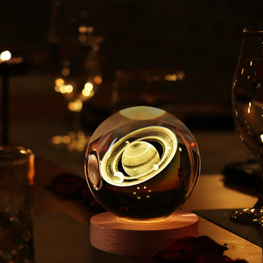 3D Crystal Night Lamp (8 cm)