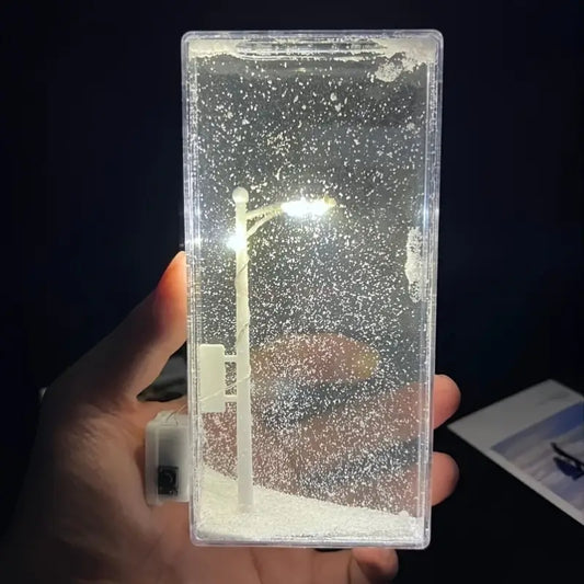 DIY Snow Lamp