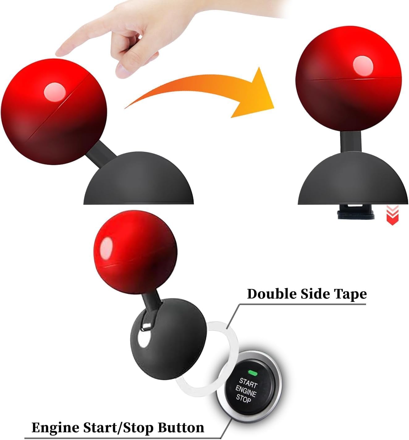 Car Start Button Cover
