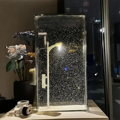 DIY Snow Lamp