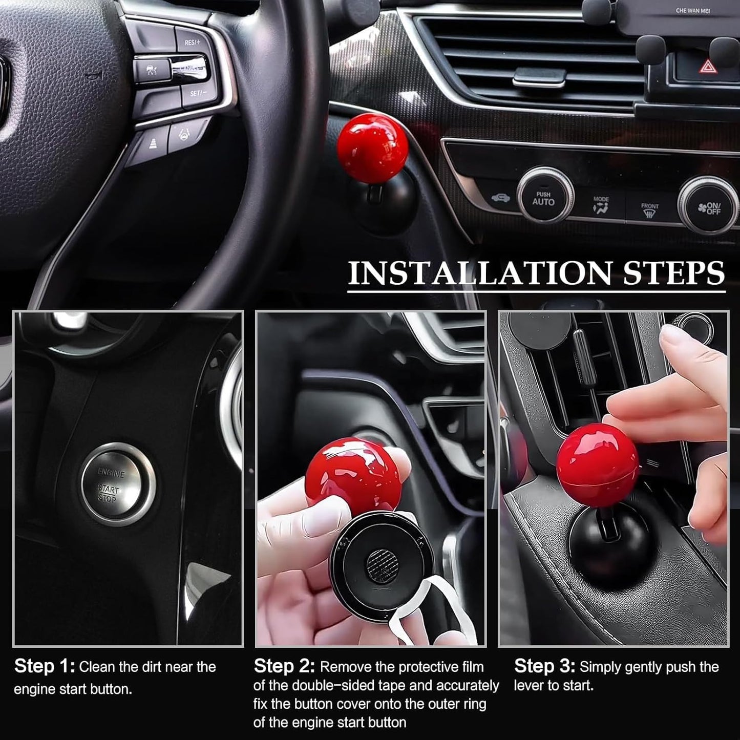Car Start Button Cover