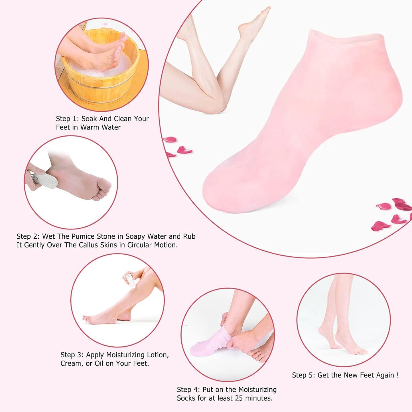 Silicone Moisture Socks